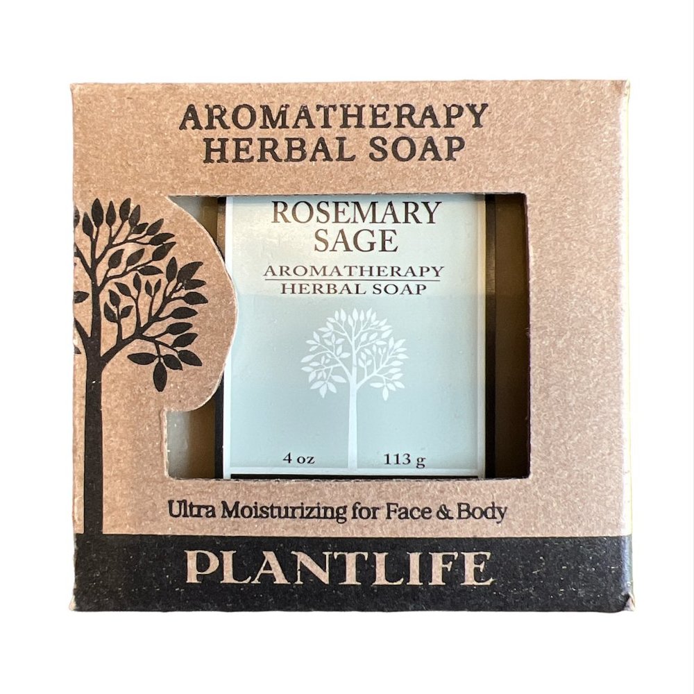 NEW Plantlife 4 oz Aromatherapy Herbal Bar Soap Rosemary Sage